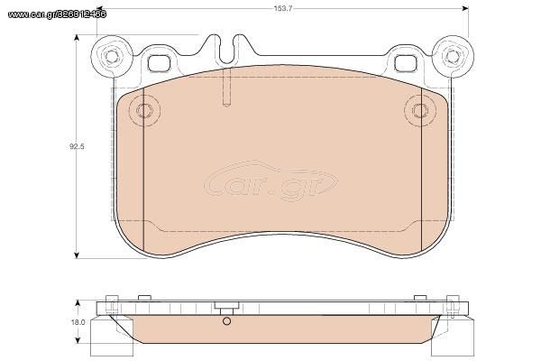 ΔΙΣΚΟΦΡΕΝΑ ΕΜΠΡ. MS W212/221 για Mercedes-Benz CLS-Class Coupe C218