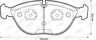 ΔΙΣΚΟΦΡΕΝΑ ΕΜΠΡ. MS W210 E55 AMG για Mercedes-Benz S-Class W220