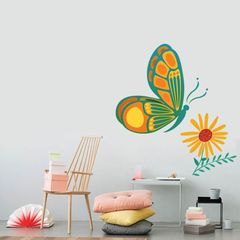Αυτοκόλλητα τοίχου  Πεταλούδα Λουλούδι 1 210x240 Αυτοκόλλητα τοίχου