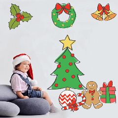Αυτοκόλλητα τοίχου Χριστουγεννιάτικα αντικείμενα με μαρκαδόρο 160x170 Αυτοκόλλητα τοίχου