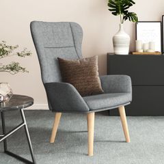 Πολυθρόνα Relax Ανοιχτό Γκρι Υφασμάτινη 341394