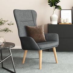 Πολυθρόνα Relax Σκούρο Γκρι Υφασμάτινη 341395