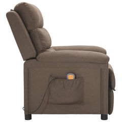 Πολυθρόνα Μασάζ Taupe Υφασμάτινη 342359-thumb-3