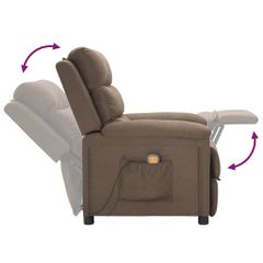 Πολυθρόνα Μασάζ Taupe Υφασμάτινη 342359-thumb-6