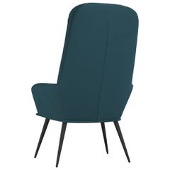 Πολυθρόνα Relax Μπλε Βελούδινη 341204-thumb-4