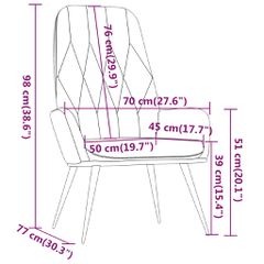 Πολυθρόνα Relax Μπλε Βελούδινη 341204-thumb-7