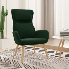 Πολυθρόνα Relax Σκούρο Πράσινο Βελούδινη 341353