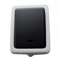 Διακόπτης εξωτερικός μονός γκρι Ferrara