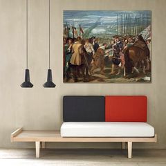 Πίνακας σε καμβά Diego Velázquez - The Surrender of Breda 61x50 Τελαρωμένος καμβάς σε ξύλο με πάχος 2cm