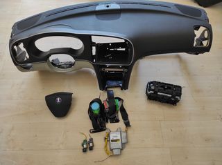 Σέτ αερόσακοι κομπλέ με το ταμπλό Saab 9-3  2008-2014 (μπέζ ταμπλό) 