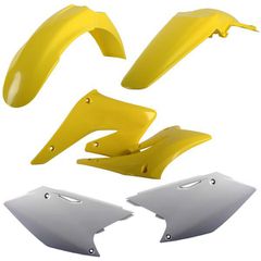 ΠΛΑΣΤΙΚΑ ΣΕΤ SUZUKI RM-Z 250 2004-2006 ΚΙΤΡΙΝΟ-ΑΣΠΡΟ