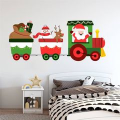 Αυτοκόλλητο τοίχου Χριστουγεννιάτικο τρένο 30x12 Αυτοκόλλητα τοίχου