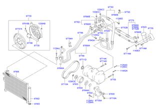 ΨΥΓΕΙΟ A/C 1.6-1.8 16V (59,3x35) HYUNDAI MATRIX 01-10