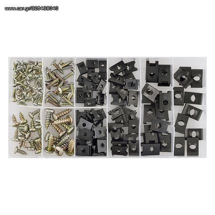 SONIC, BODY BOLTS AND SPEED NUTS ASSORTMENT. 170-PIECE