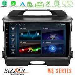 Bizzar M8 Series Kia Sportage 8core Android13 4+32GB Navigation Multimedia Tablet 9"