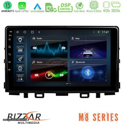 Bizzar M8 Series Kia Stonic 8core Android13 4+32GB Navigation Multimedia Tablet 9"