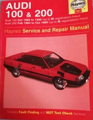 AUDI 100-200 CC Service avb Repair Manual Haynes
