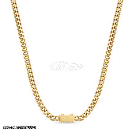 Police Chained, Men's Νecklace From Gold Stainless Steel PEAGN0002102
