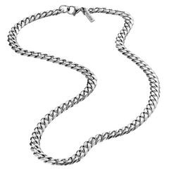 Police Sin, Men's Νecklace From Silver Stainless Steel PJ.25490PSS01