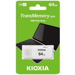 KIOXIA USB 2.0 FLASH STICK 64GB HAYABUSA WHITE U202 LU202W064GG4