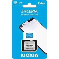 KIOXIA MICRO SD 64GB WITH ADAPTER UHS I U1 (M203) LMEX1L064GG2