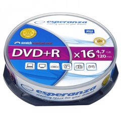 ESPERANZA DVD+R 4,7GBX16 CAKE BOX 10PCS 1117