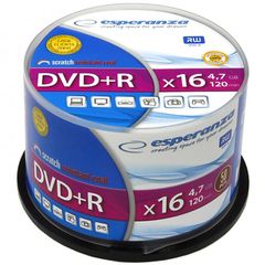 ESPERANZA DVD+R 4,7GBX16 CAKE BOX 50PCS 1115