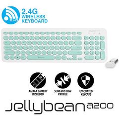 ALCATROZ WIRELESS KEYBOARD JELLYBEAN A200 W.MINT A200WM