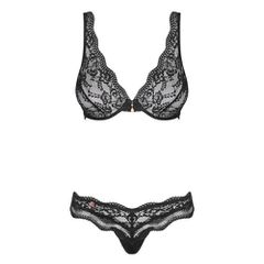 Sensual Black Lace Bra with String-thumb-5