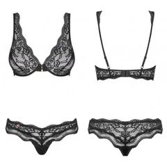 Sensual Black Lace Bra with String-thumb-4
