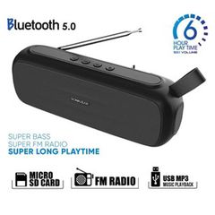 SONIC GEAR BLUETOOTH 5.0 SUPER BASS FM RADIO B.GREY P8000BG