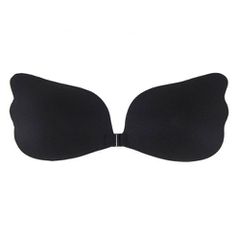 Self Adhesive Push-up Bra with Claps Black-thumb-1