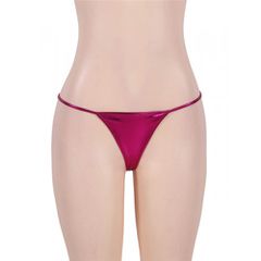 Plus Size Shiny Pink G-string-thumb-3