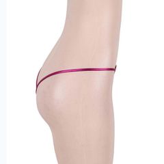 Plus Size Shiny Pink G-string-thumb-2