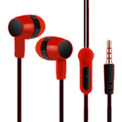 LAMTECH HANDSFREE WITH MIC 3,5MM JACK RED LAM021363