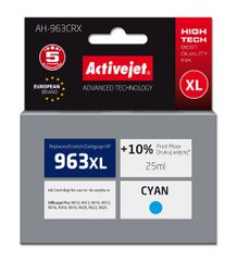 Activejet AH-963CRX Ink (replacement for HP 963XL 3JA27AE; Premium; 1760 pages; 25 ml, cyan)