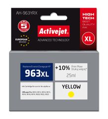 Activejet AH-963YRX Ink (replacement for HP 963XL 3JA29AE; Premium; 1760 pages; 25 ml, yellow)