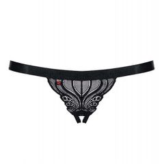 Obsessive Spicy Crotchless Thong Black-thumb-2
