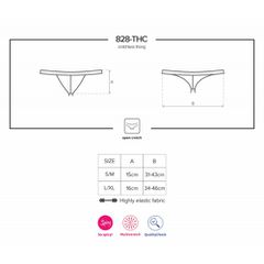 Obsessive Spicy Crotchless Thong Black-thumb-6