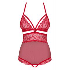 Obsessive Sensual Crotchless Teddy Red-thumb-6