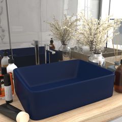 Νιπτήρας Πολυτελής Σκούρο Μπλε Ματ 41 x 30 x 12 εκ. Κεραμικός 147045