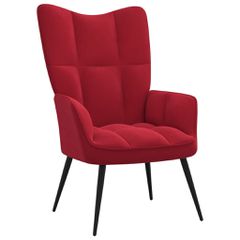 Πολυθρόνα Relax Μπορντό Βελούδινη 328078