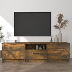 Έπιπλο Τηλεόρασης Καπνιστή Δρυς 140x35x40 εκ Επεξεργασμένο Ξύλο 817111