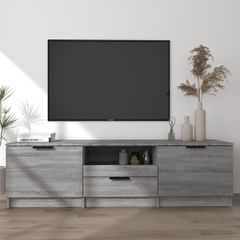 Έπιπλο Τηλεόρασης Γκρι Sonoma 140x35x40 εκ. Επεξεργασμένο Ξύλο 817112