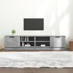 Έπιπλα Τηλεόρασης 2 τεμ. Γκρι Σκυρ. 80x35x36,5 εκ. Επεξ. Ξύλο 811475