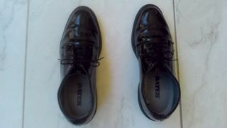 Bates US army Military Mens Premium High Gloss Leather Sole Uniform Shoes Size 9D No 42,5