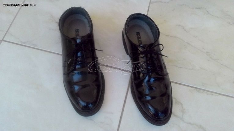 Bates US army Military Mens Premium High Gloss Leather Sole Uniform Shoes Size 9D No 42,5-thumb-1