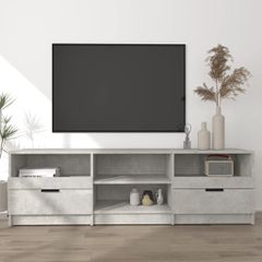 Έπιπλο Τηλεόρασης Γκρι Σκυροδέματος 150x33,5x45 εκ. Επεξ. Ξύλο 811461