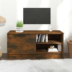 Έπιπλο Τηλεόρασης Καπνιστή Δρυς 80x35x36,5 εκ Επεξεργ. Ξύλο 817117