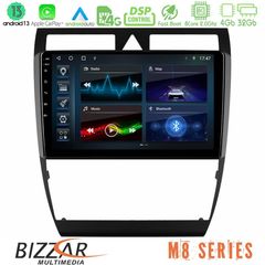 Bizzar M8 Series Audi A6 (C5) 1997-2004 8core Android13 4+32GB Navigation Multimedia Tablet 9"